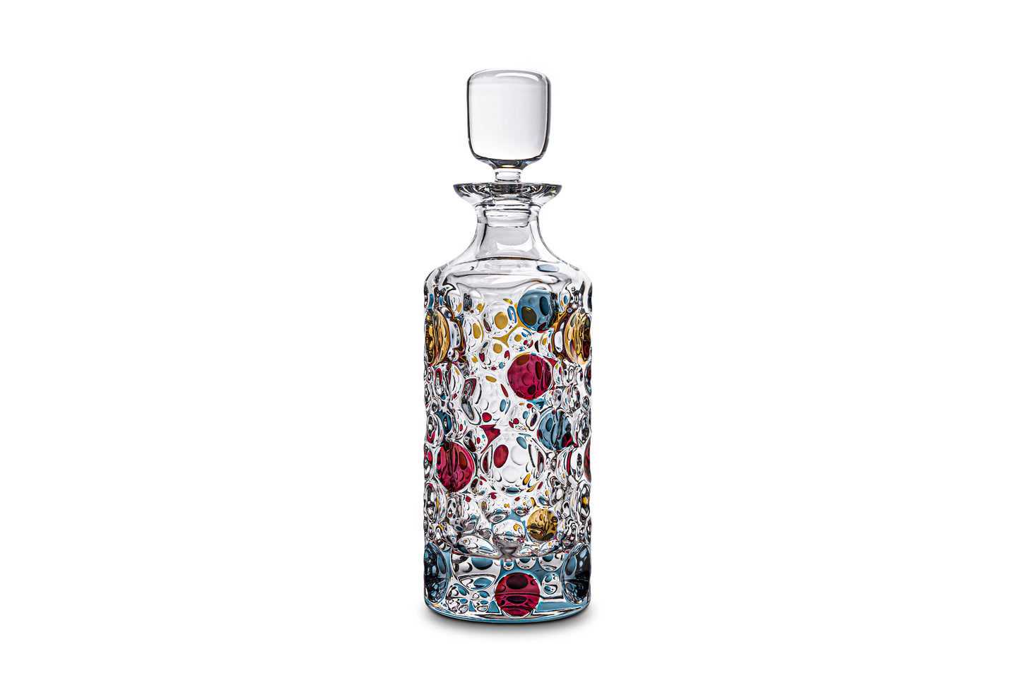 Eine Flasche farbige Blase