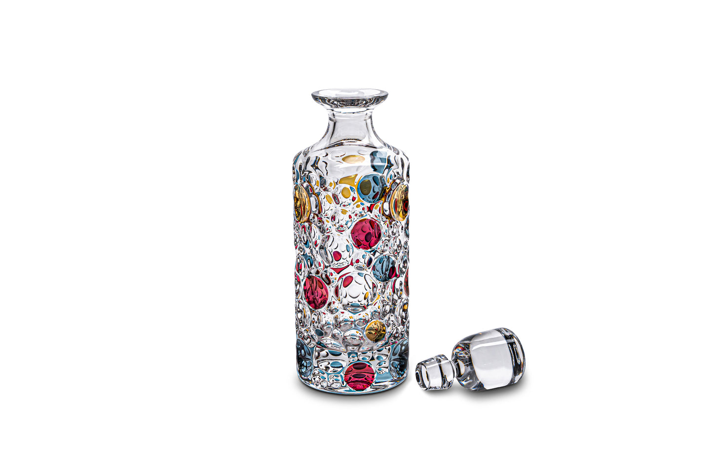Eine Flasche farbige Blase