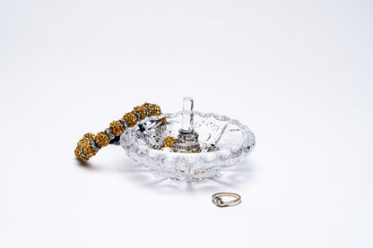 Crystal holder for rings / hoops
